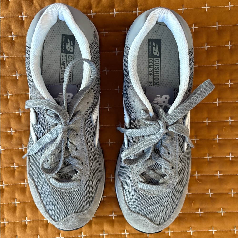 New Balance Kids' Sneakers in Gray and White